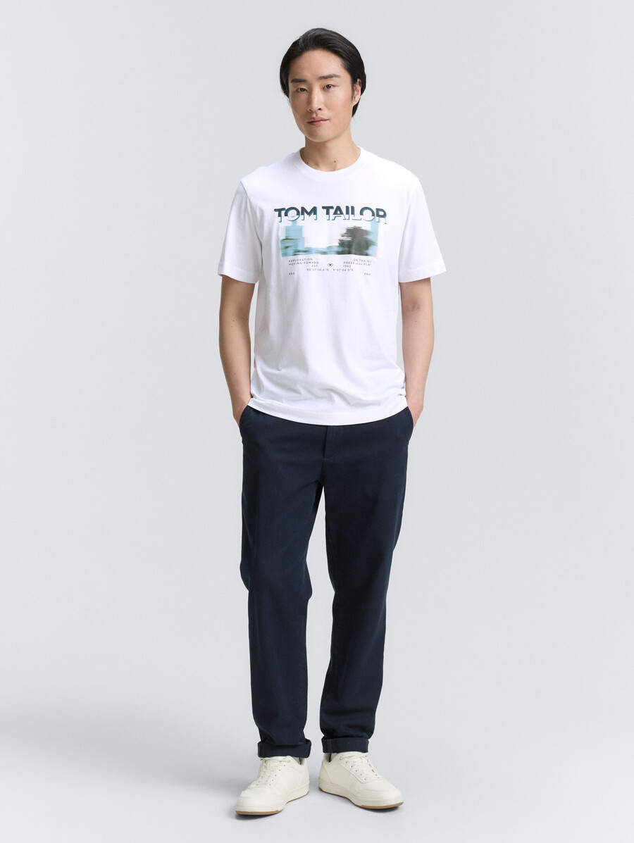 camiseta con estampado fotográfico