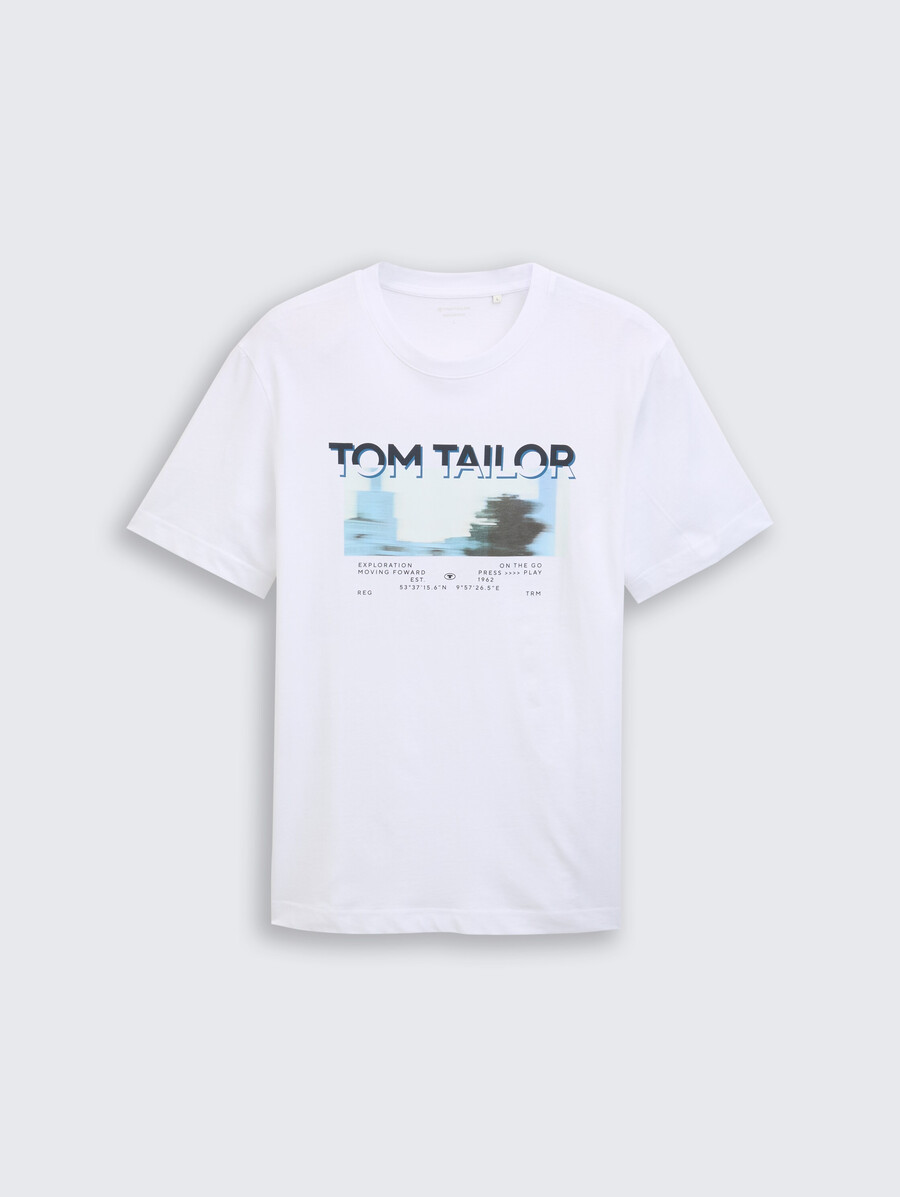 camiseta con estampado fotográfico