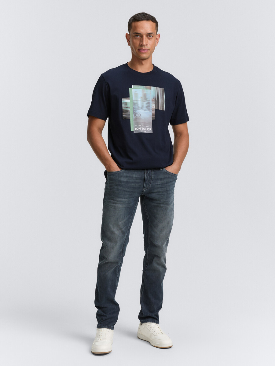 camiseta con estampado fotográfico