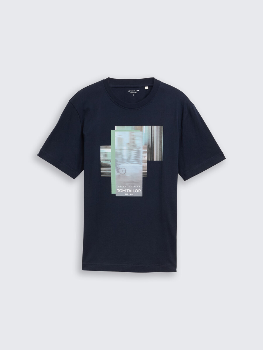 camiseta con estampado fotográfico
