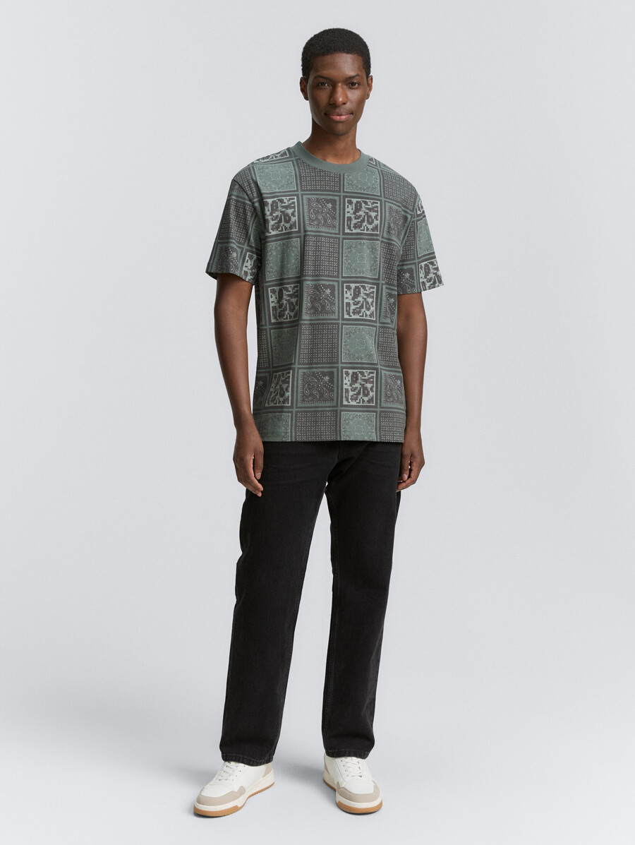 camiseta de corte relajado con estampado