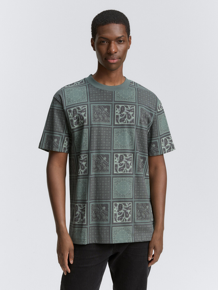 camiseta de corte relajado con estampado