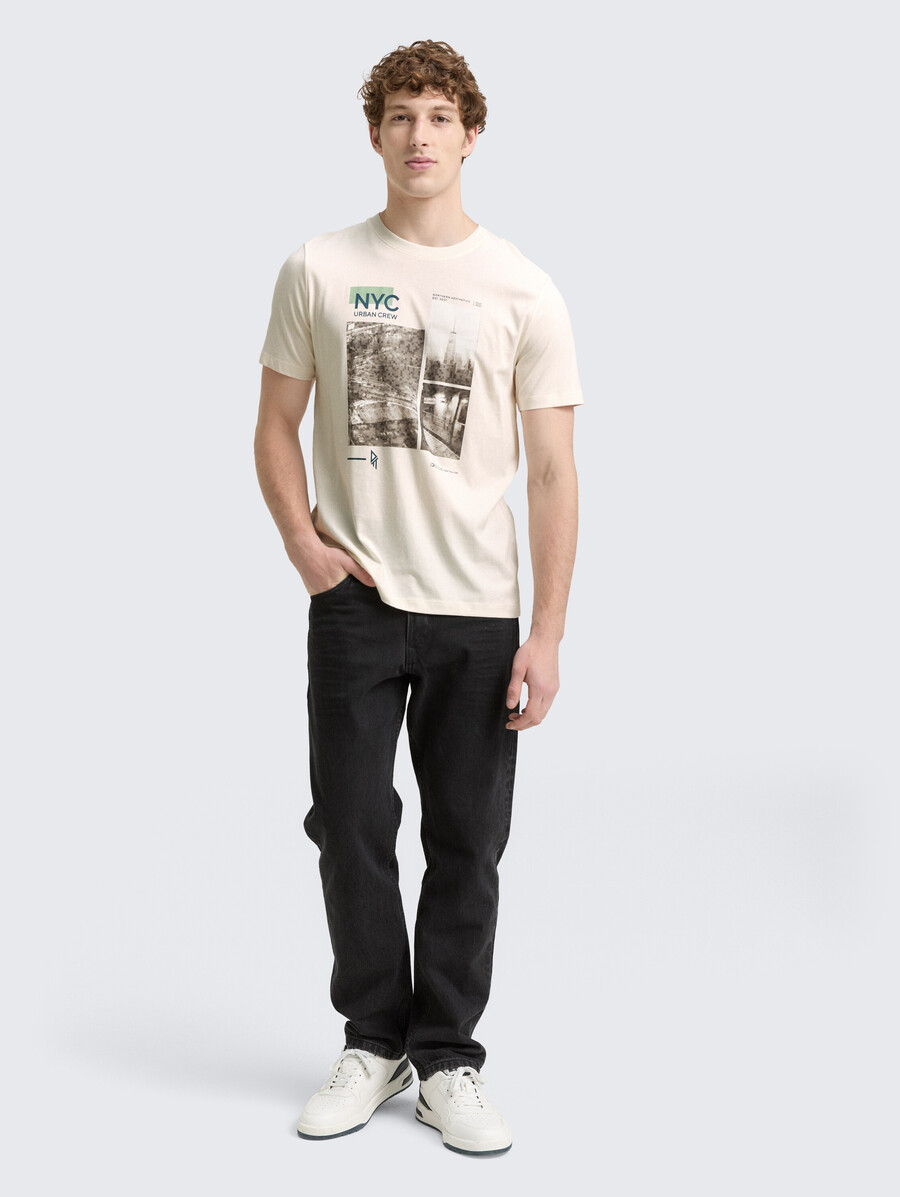 camiseta con estampado fotográfico