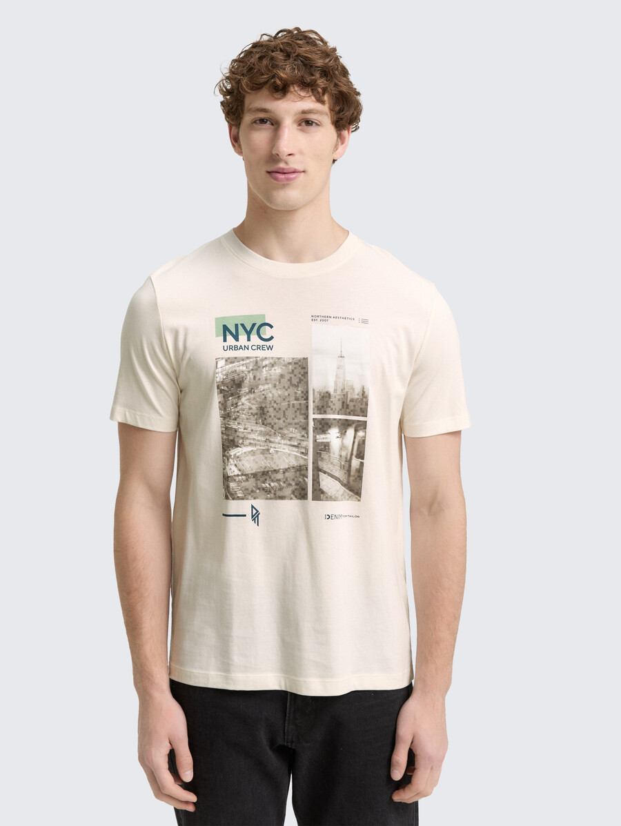 camiseta con estampado fotográfico