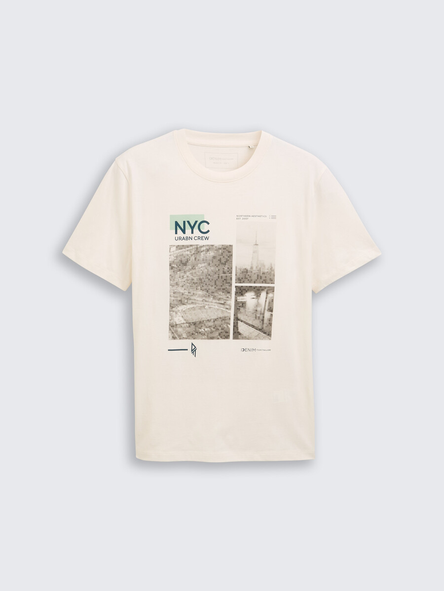 camiseta con estampado fotográfico