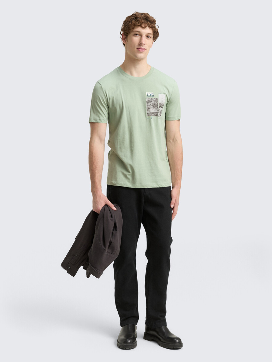 camiseta con estampado fotográfico
