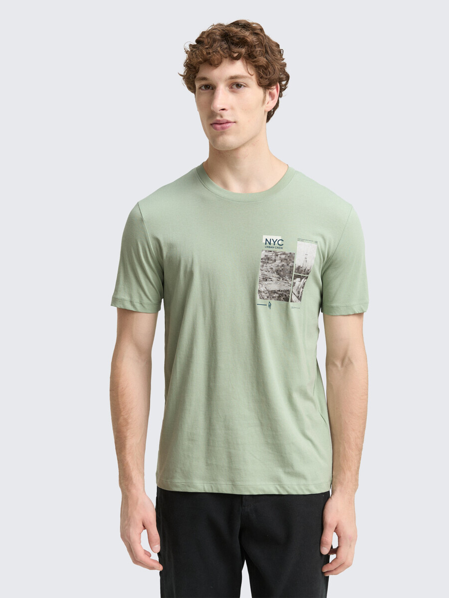 camiseta con estampado fotográfico