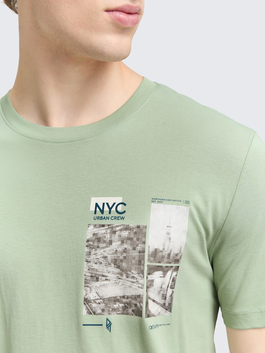 camiseta con estampado fotográfico