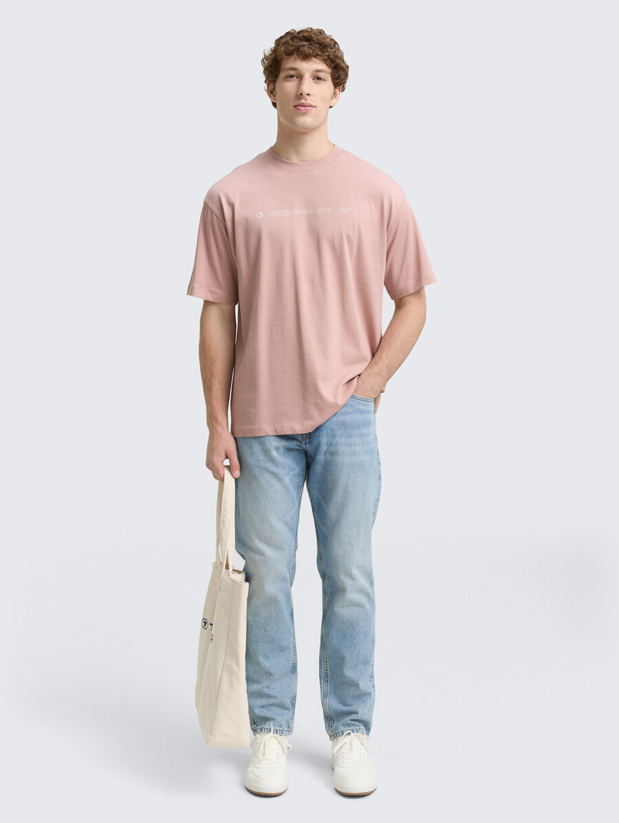 camiseta de jersey grueso con estampado