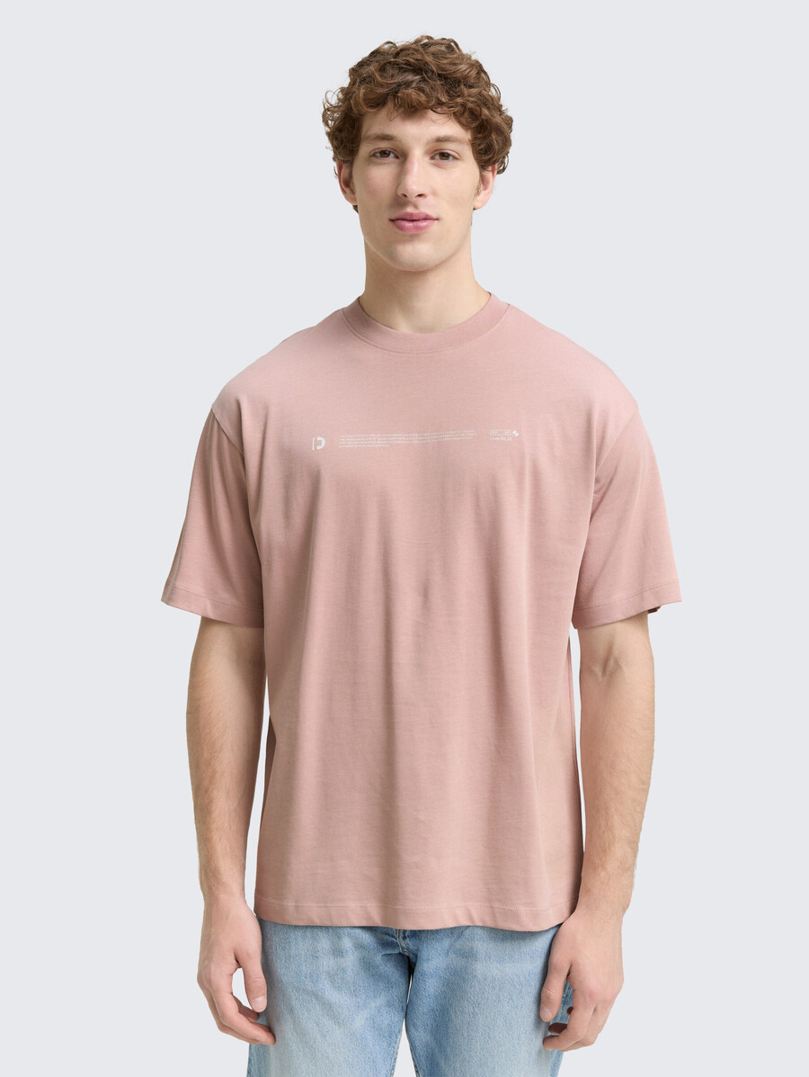 camiseta de jersey grueso con estampado