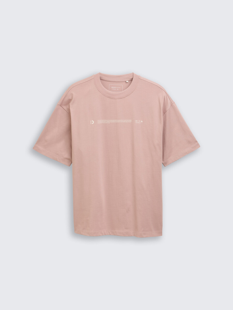 camiseta de jersey grueso con estampado