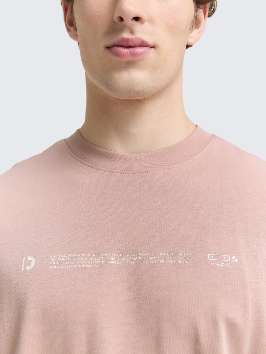 camiseta de jersey grueso con estampado