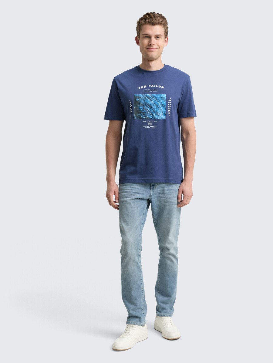 camiseta con estampado fotográfico