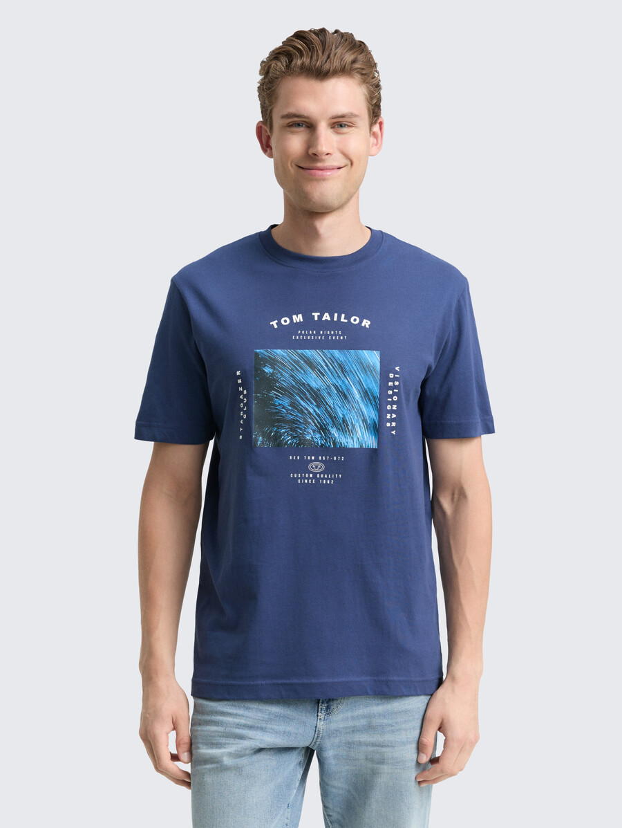 camiseta con estampado fotográfico