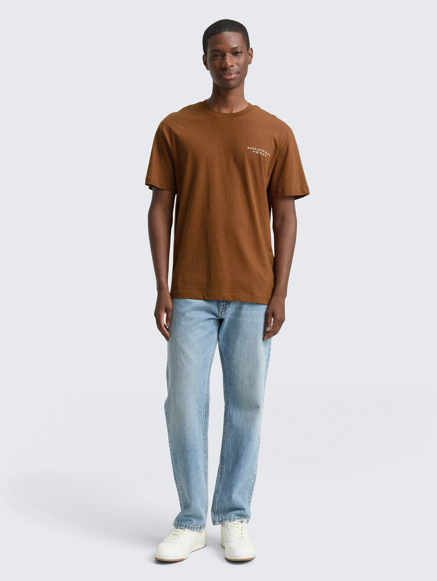 camiseta de corte relajado con estampado