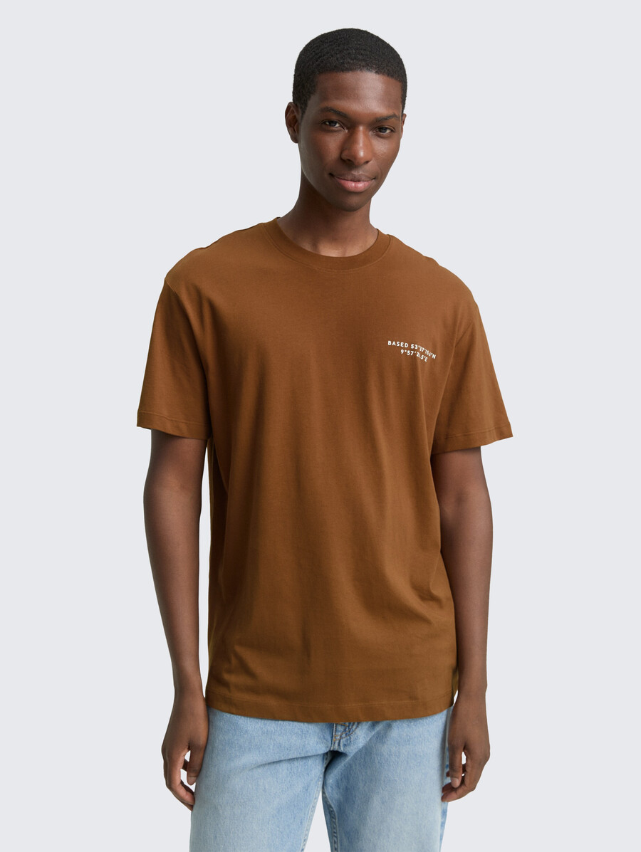 camiseta de corte relajado con estampado