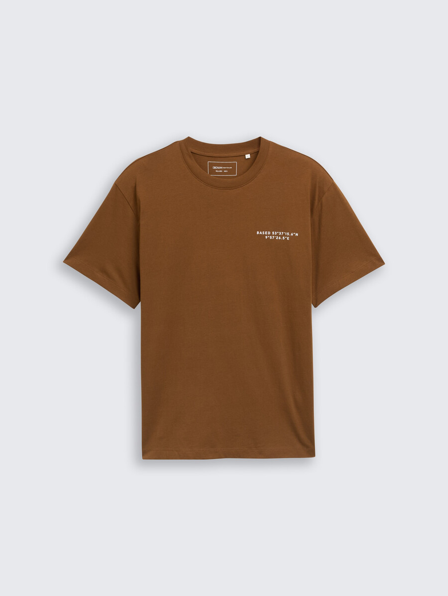 camiseta de corte relajado con estampado