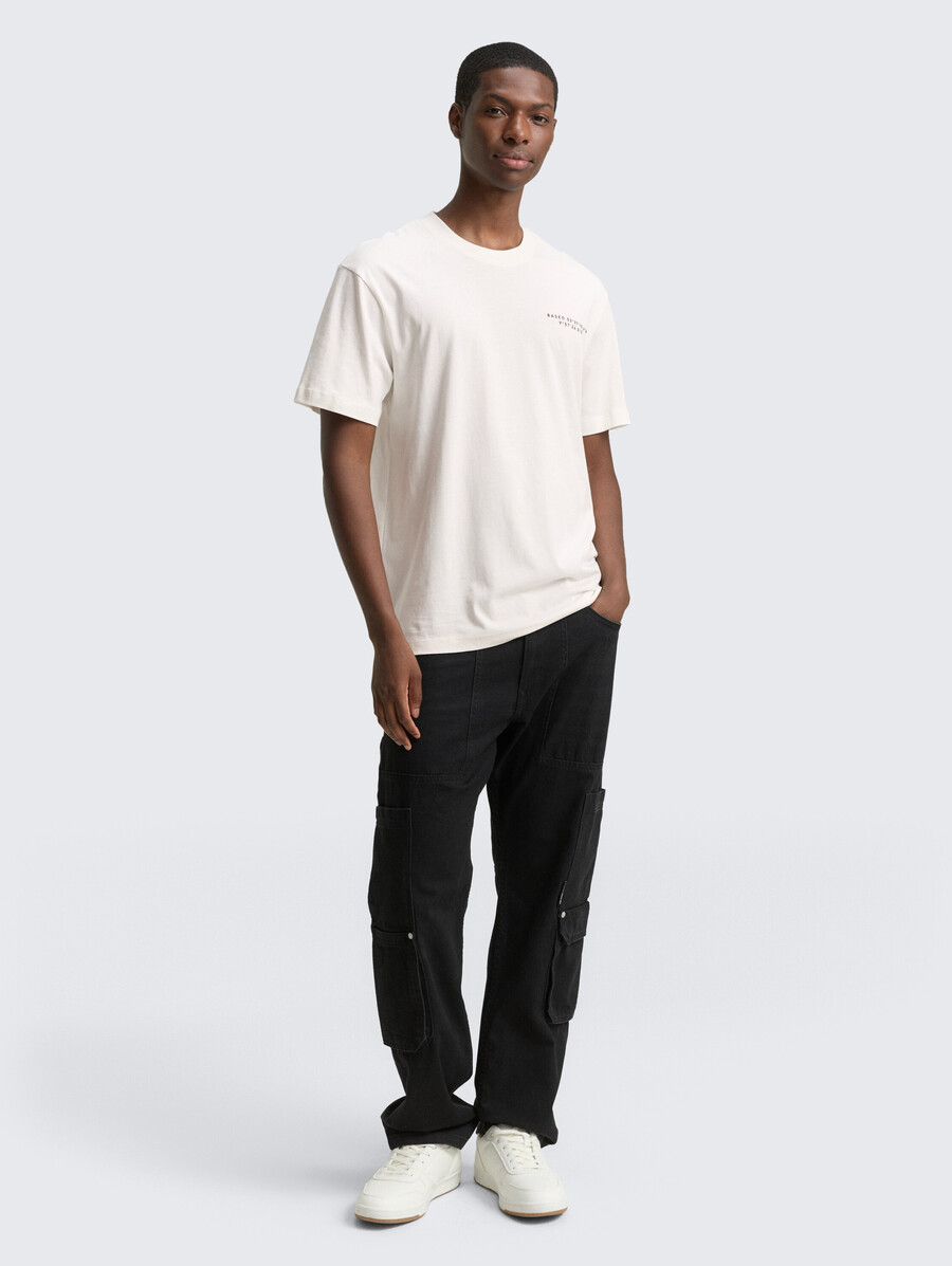 camiseta de corte relajado con estampado