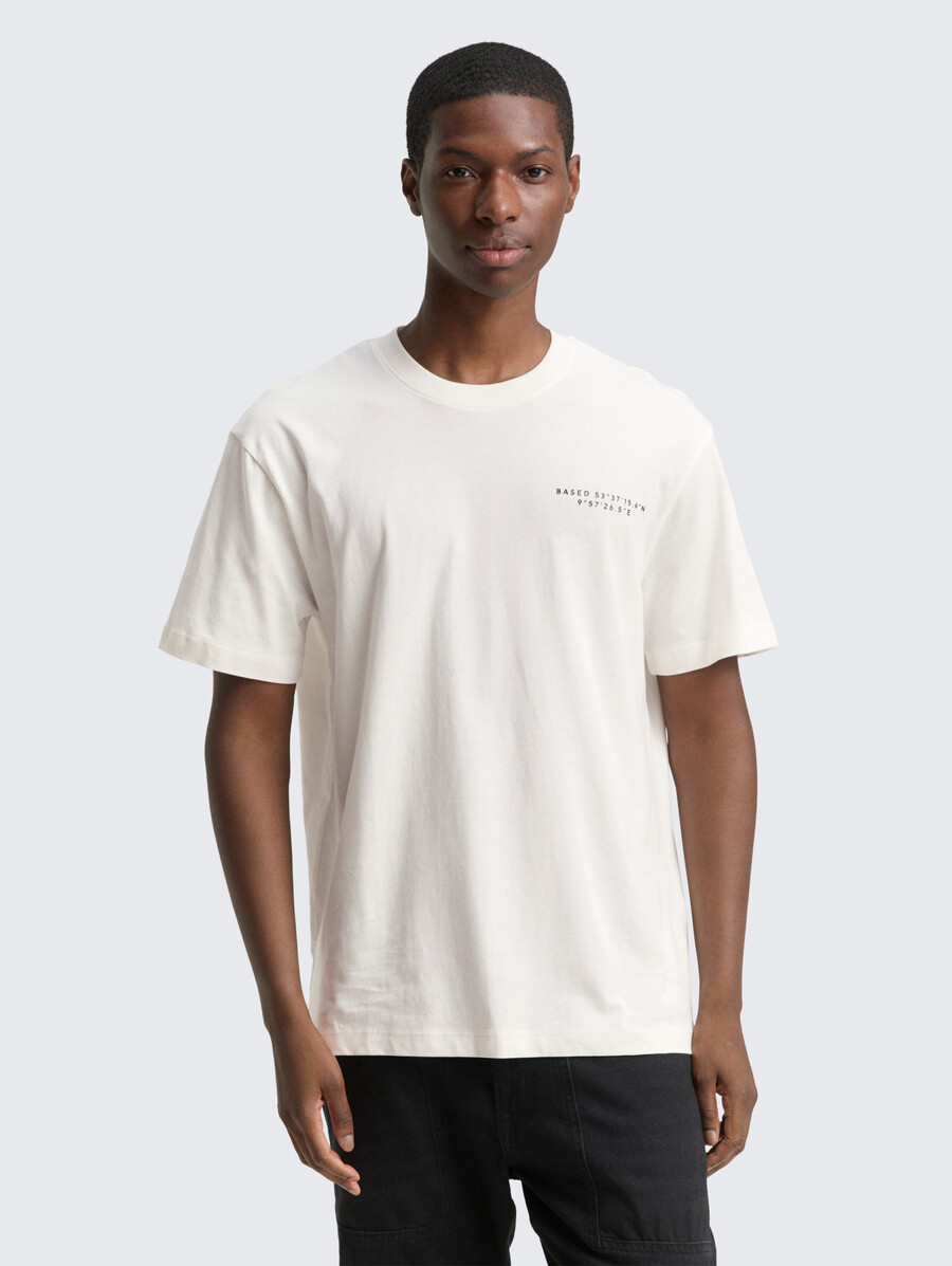camiseta de corte relajado con estampado