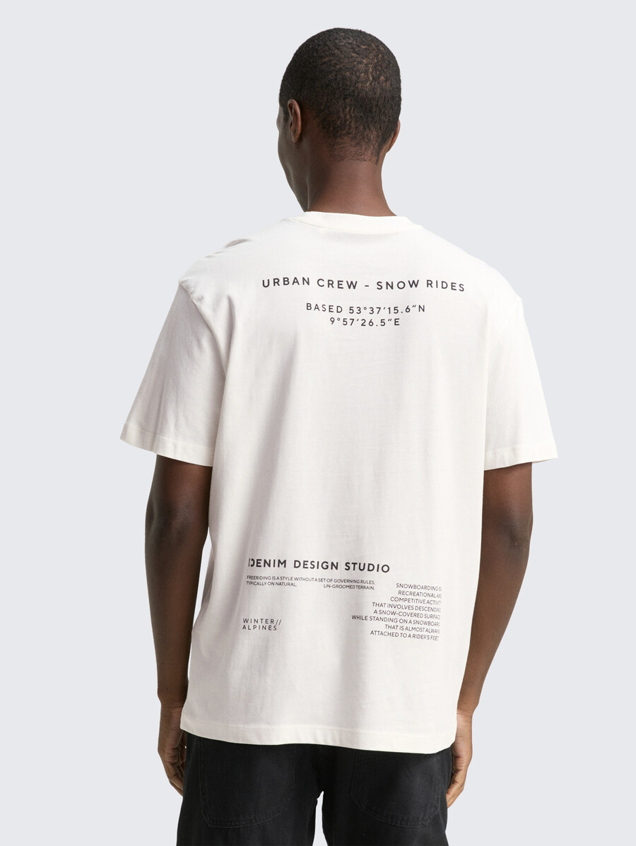 camiseta de corte relajado con estampado