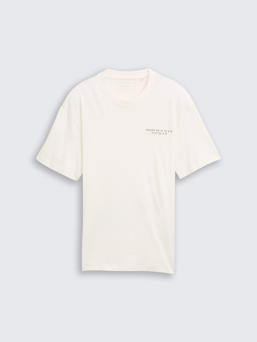 camiseta de corte relajado con estampado
