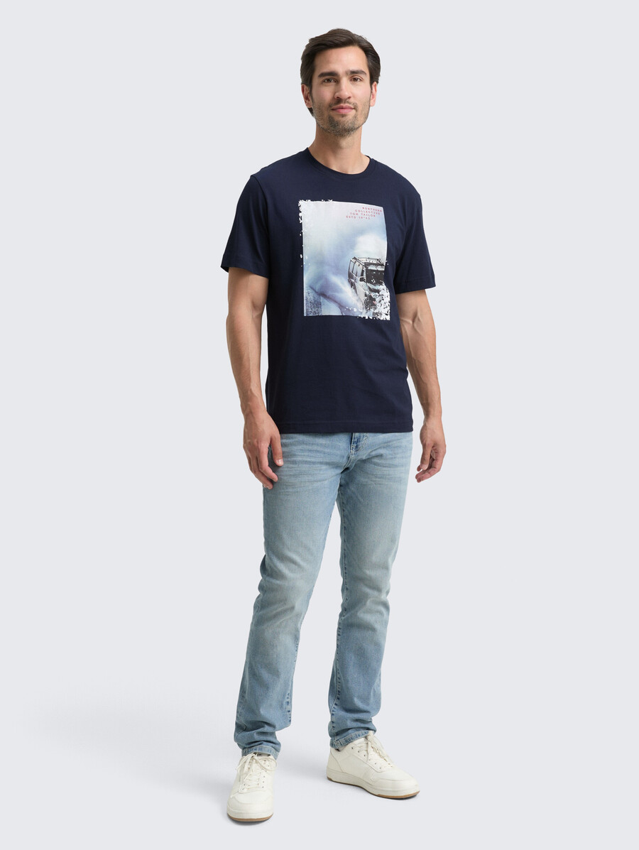 camiseta con estampado fotográfico
