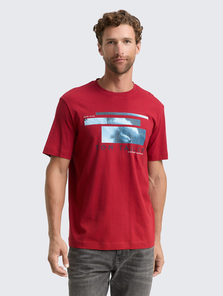 camiseta con estampado fotográfico