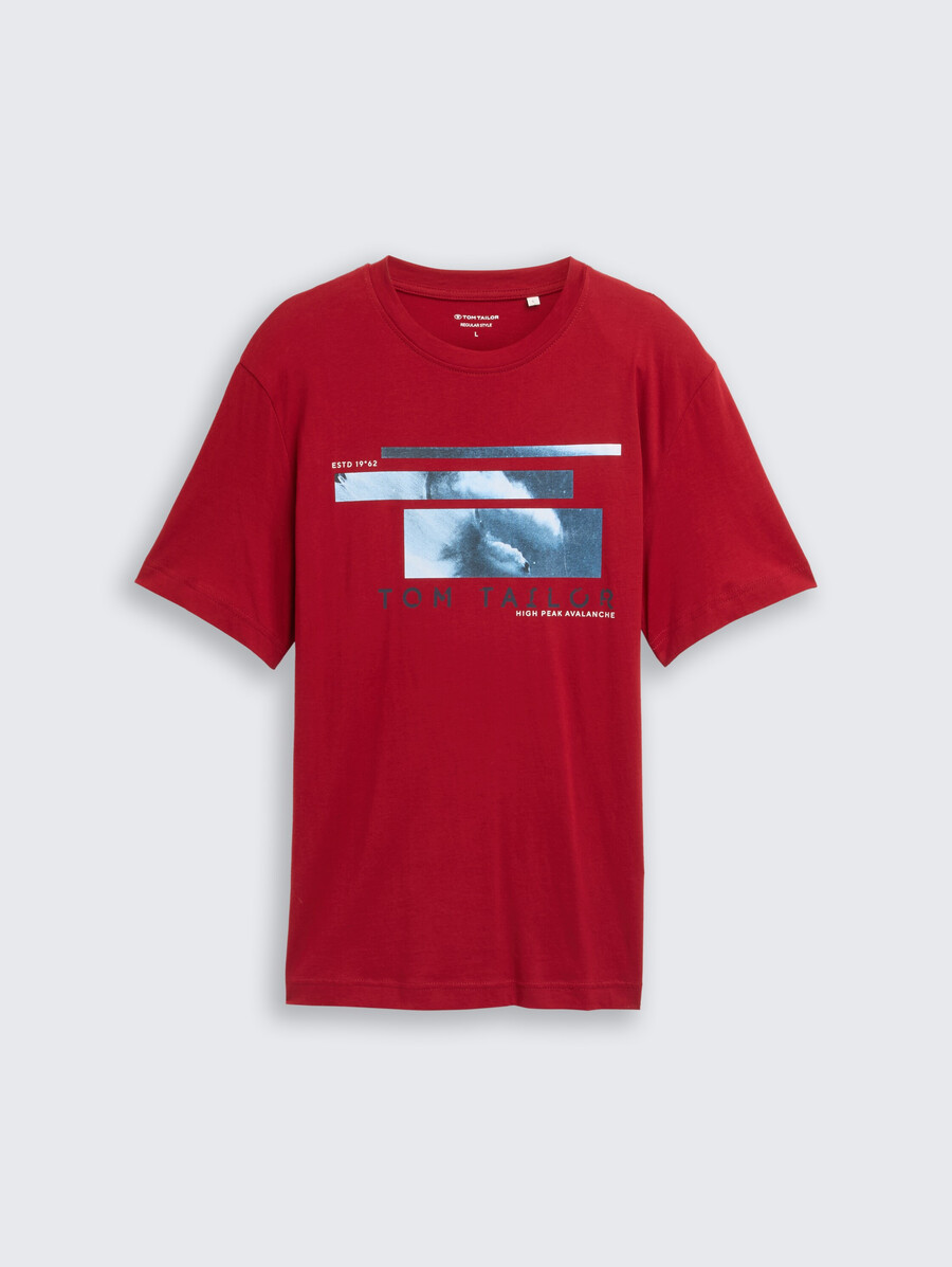 camiseta con estampado fotográfico
