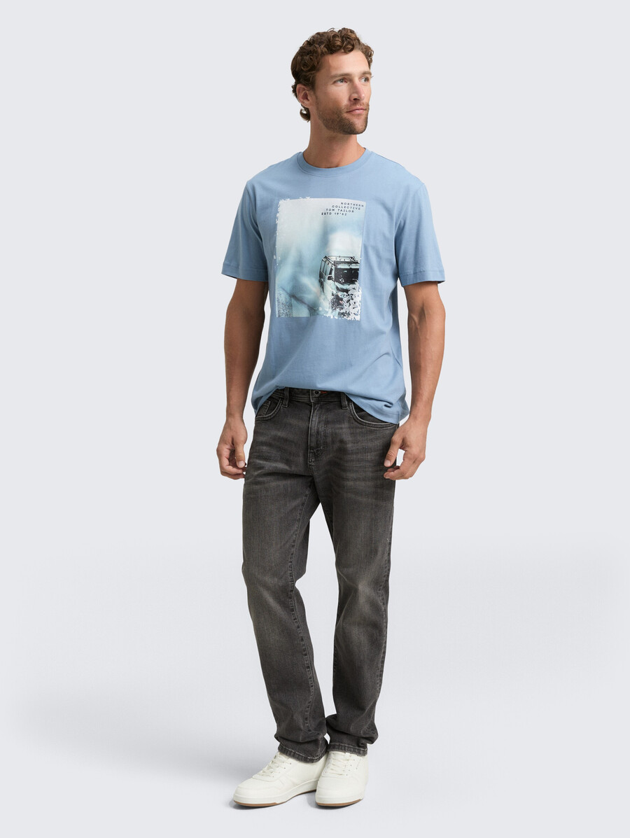 camiseta con estampado fotográfico
