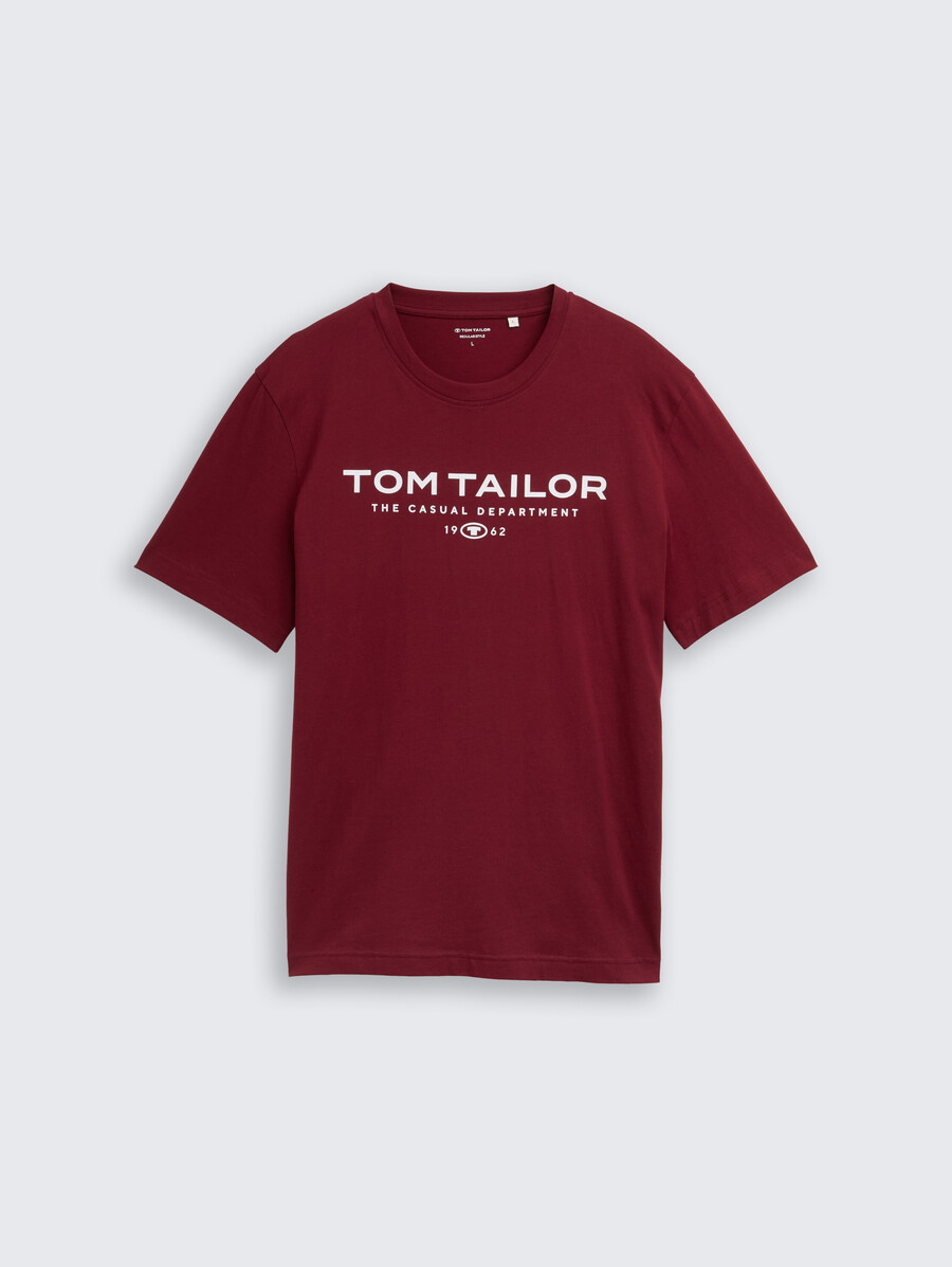 camiseta de algodón con estampado de logotipo