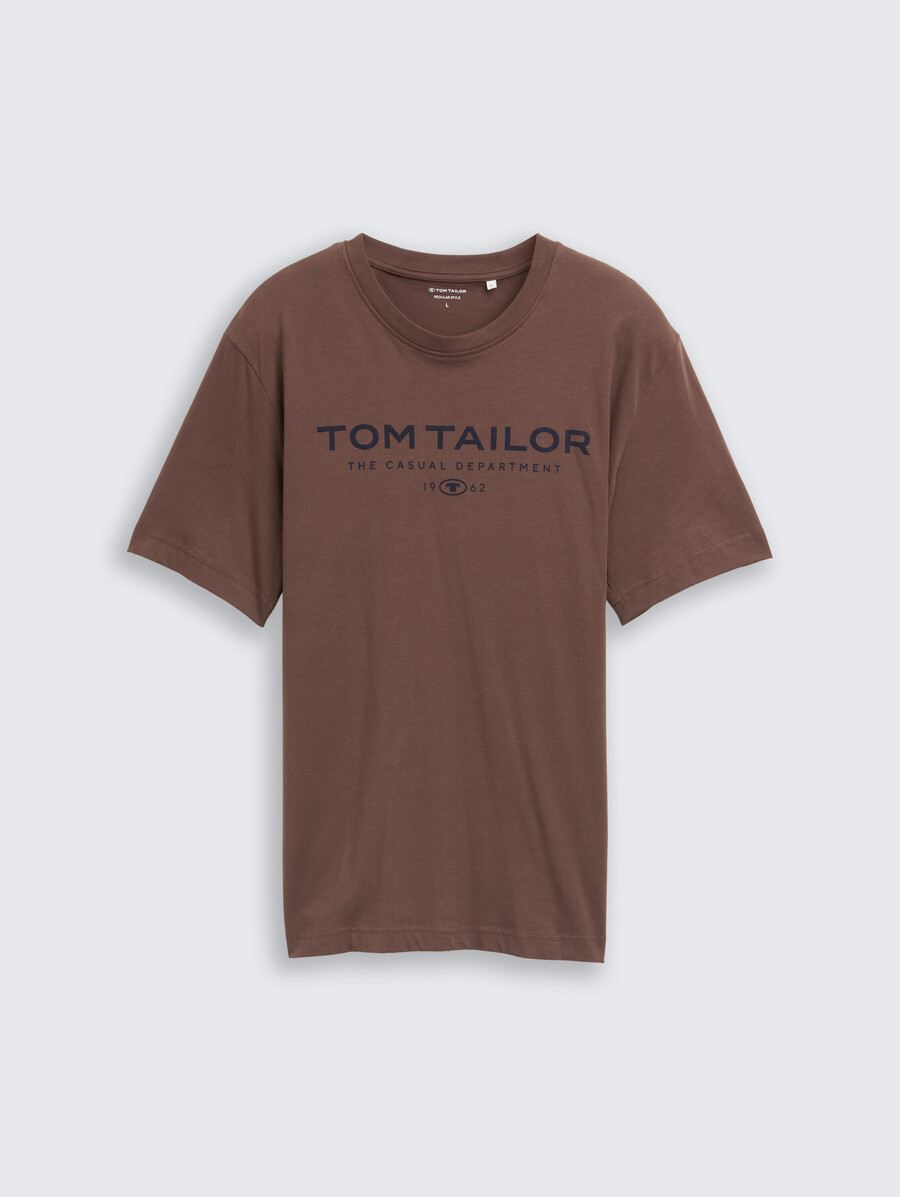 camiseta de algodón con estampado de logotipo