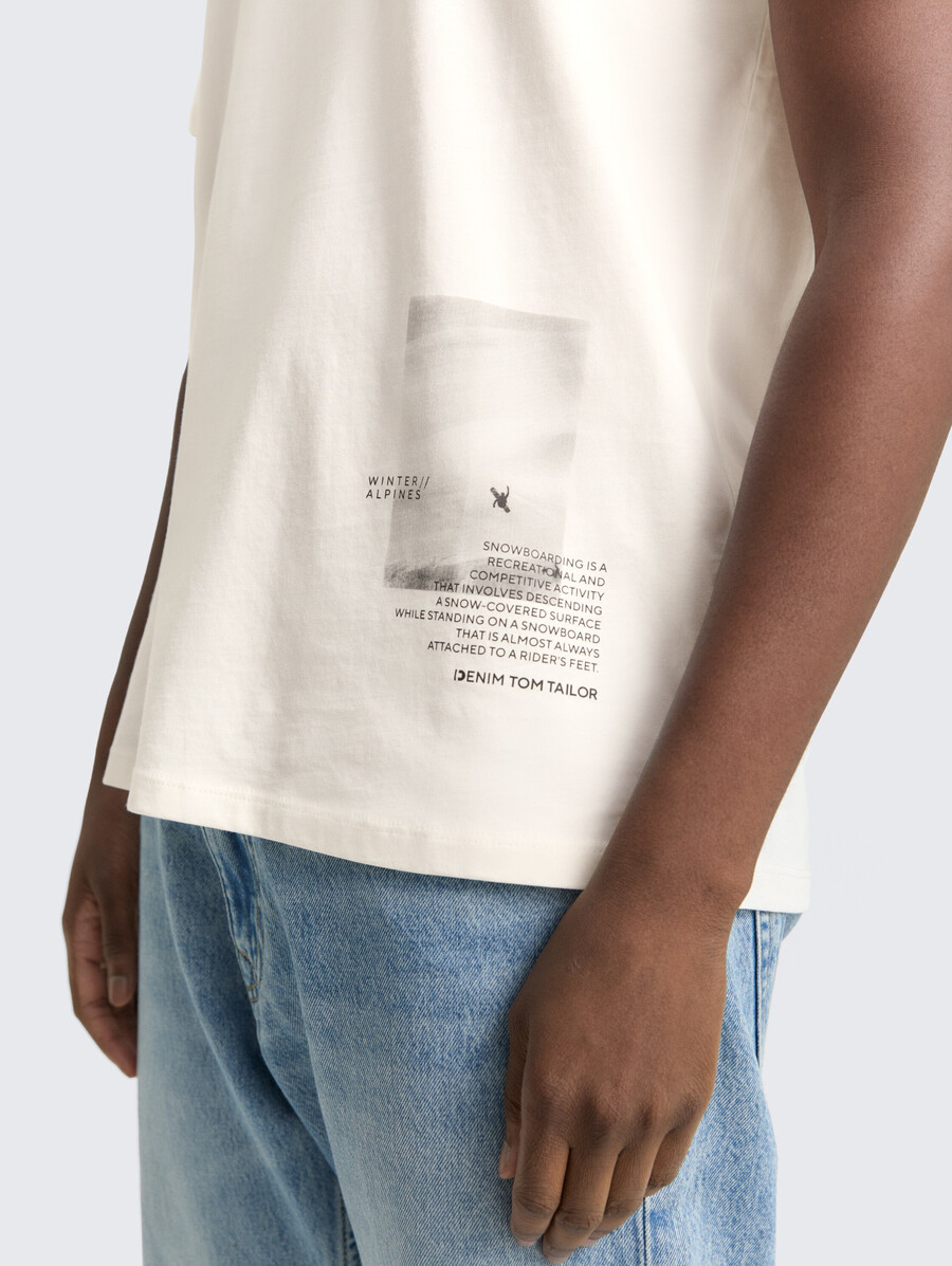camiseta con estampado fotográfico