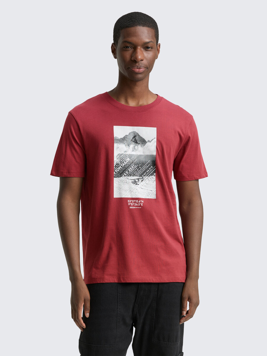 camiseta con estampado fotográfico