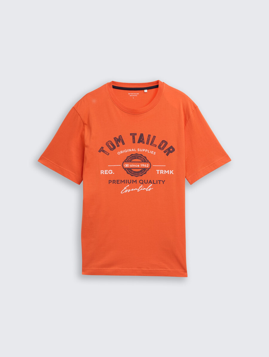 camiseta con estampado de logotipo