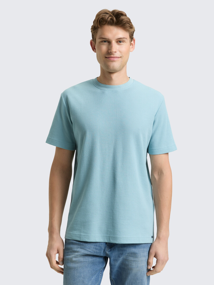 camiseta con textura de gofre