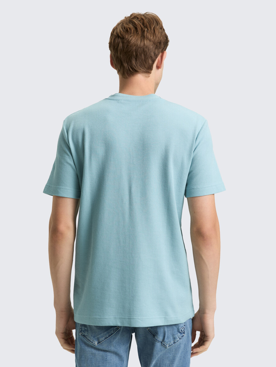 camiseta con textura de gofre