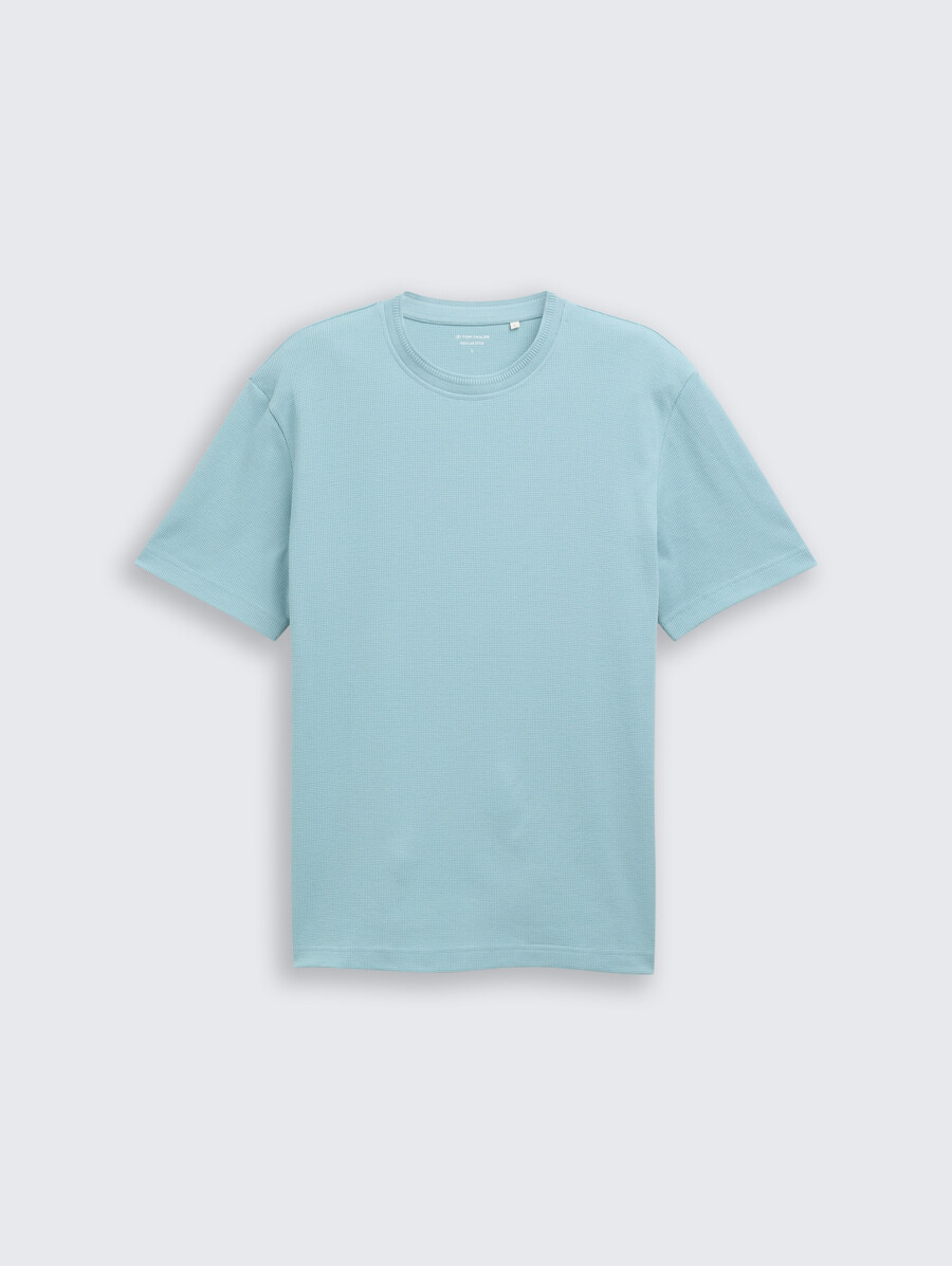 camiseta con textura de gofre