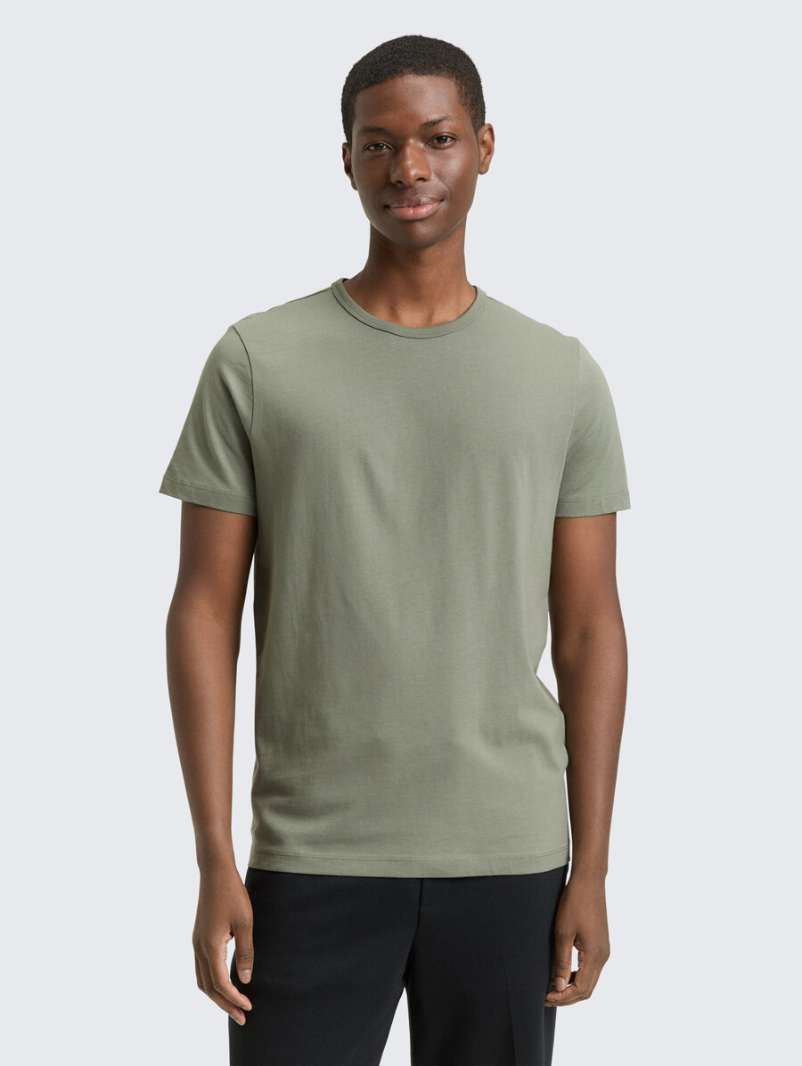 camiseta de algodón de corte entallado