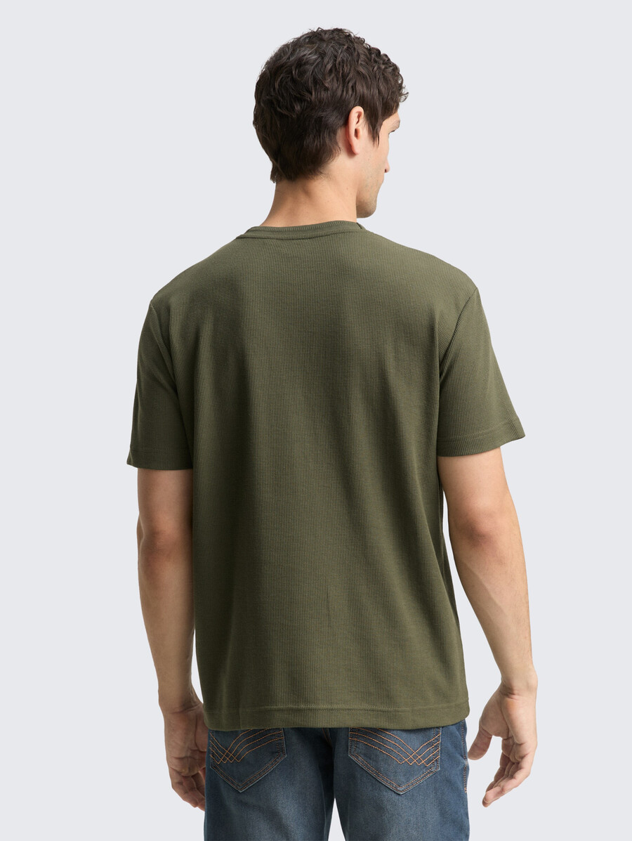 camiseta con textura de gofre