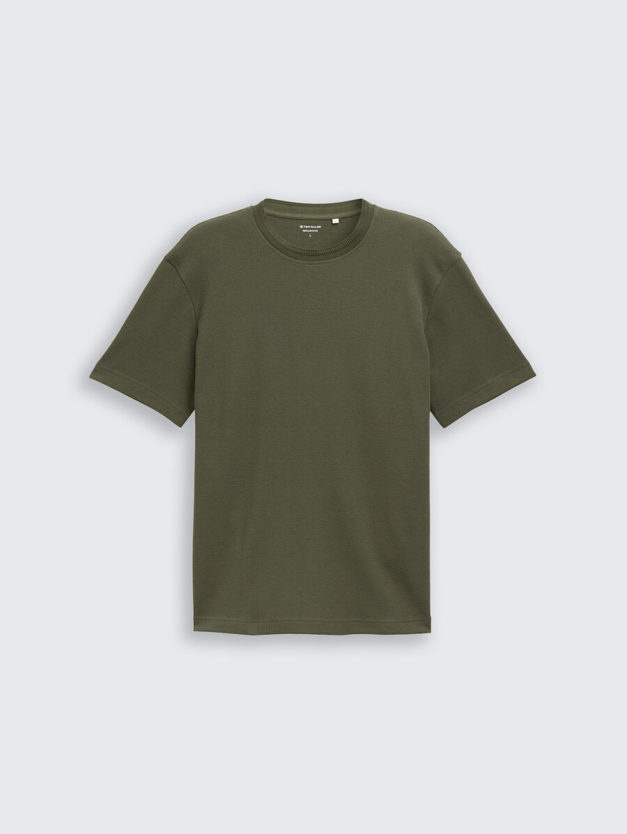 camiseta con textura de gofre