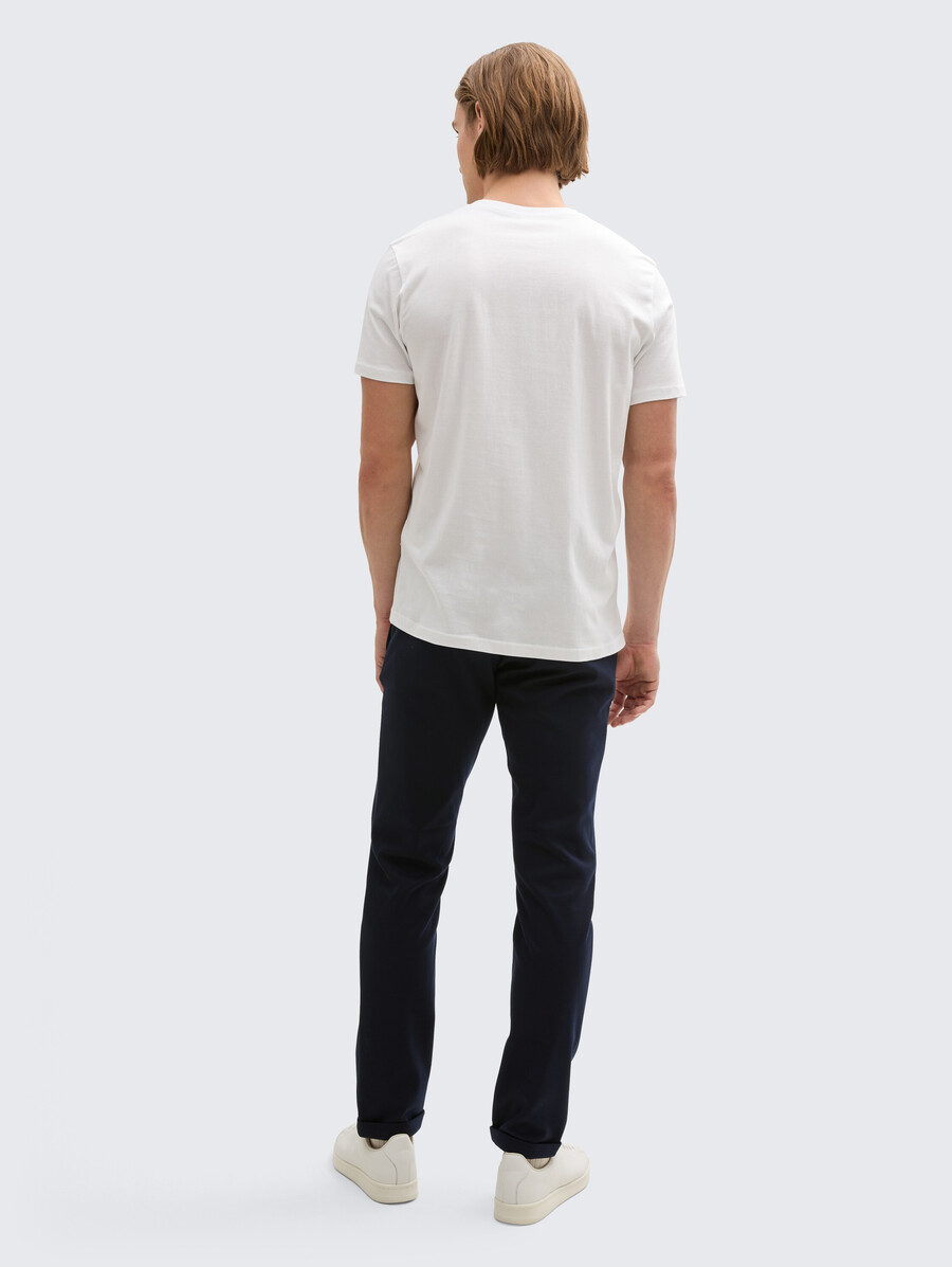 pantalones chinos tttravis slim confeccionados en jersey de piqué