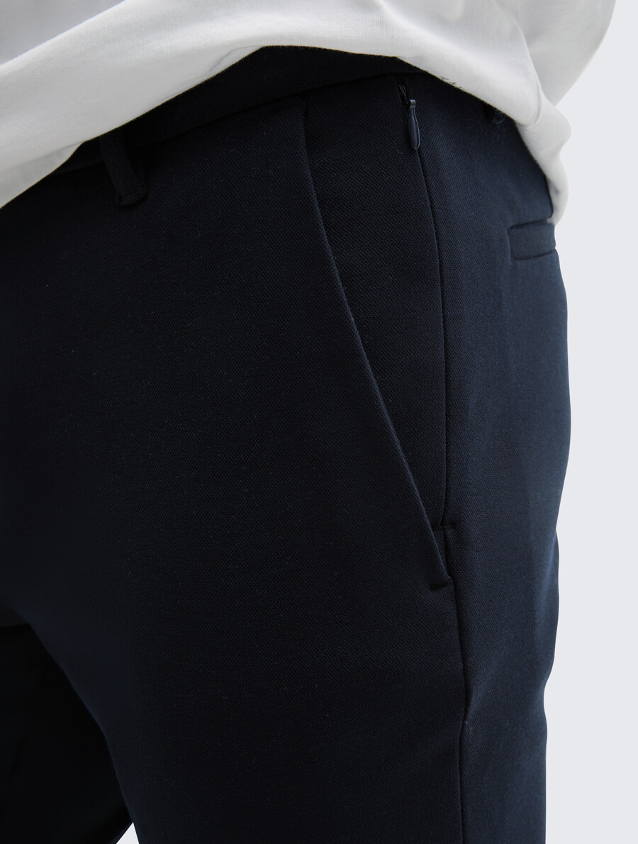 pantalones chinos tttravis slim confeccionados en jersey de piqué