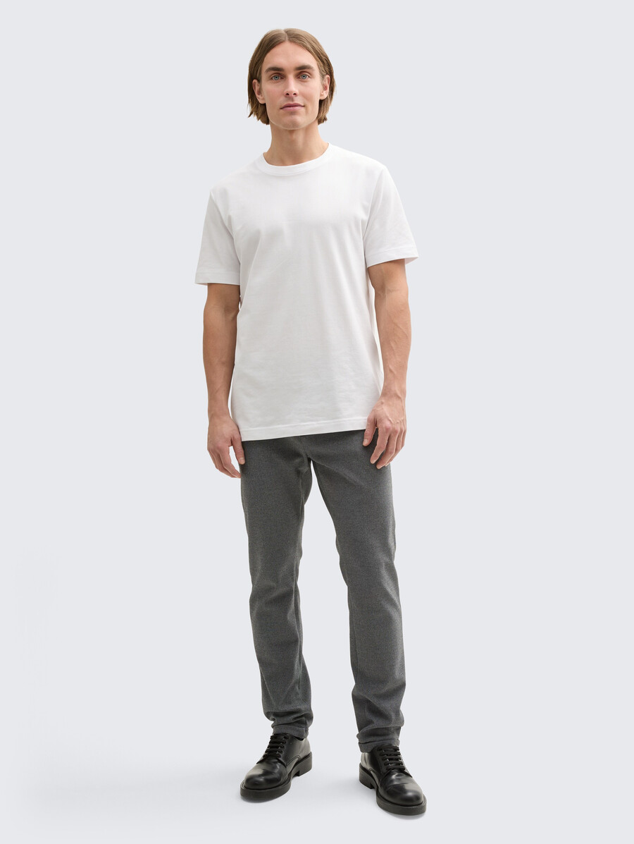 pantalones chinos tttravis slim confeccionados en jersey de piqué