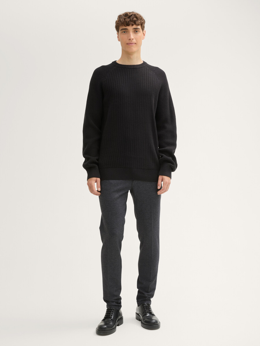 pantalones chinos de jersey ajustado