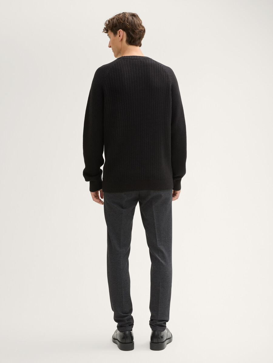 pantalones chinos de jersey ajustado
