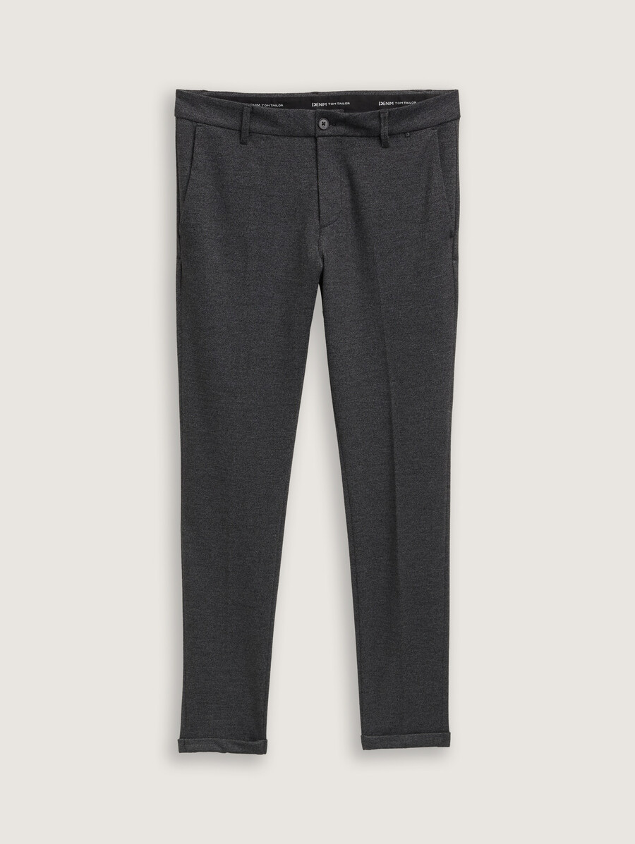 pantalones chinos de jersey ajustado