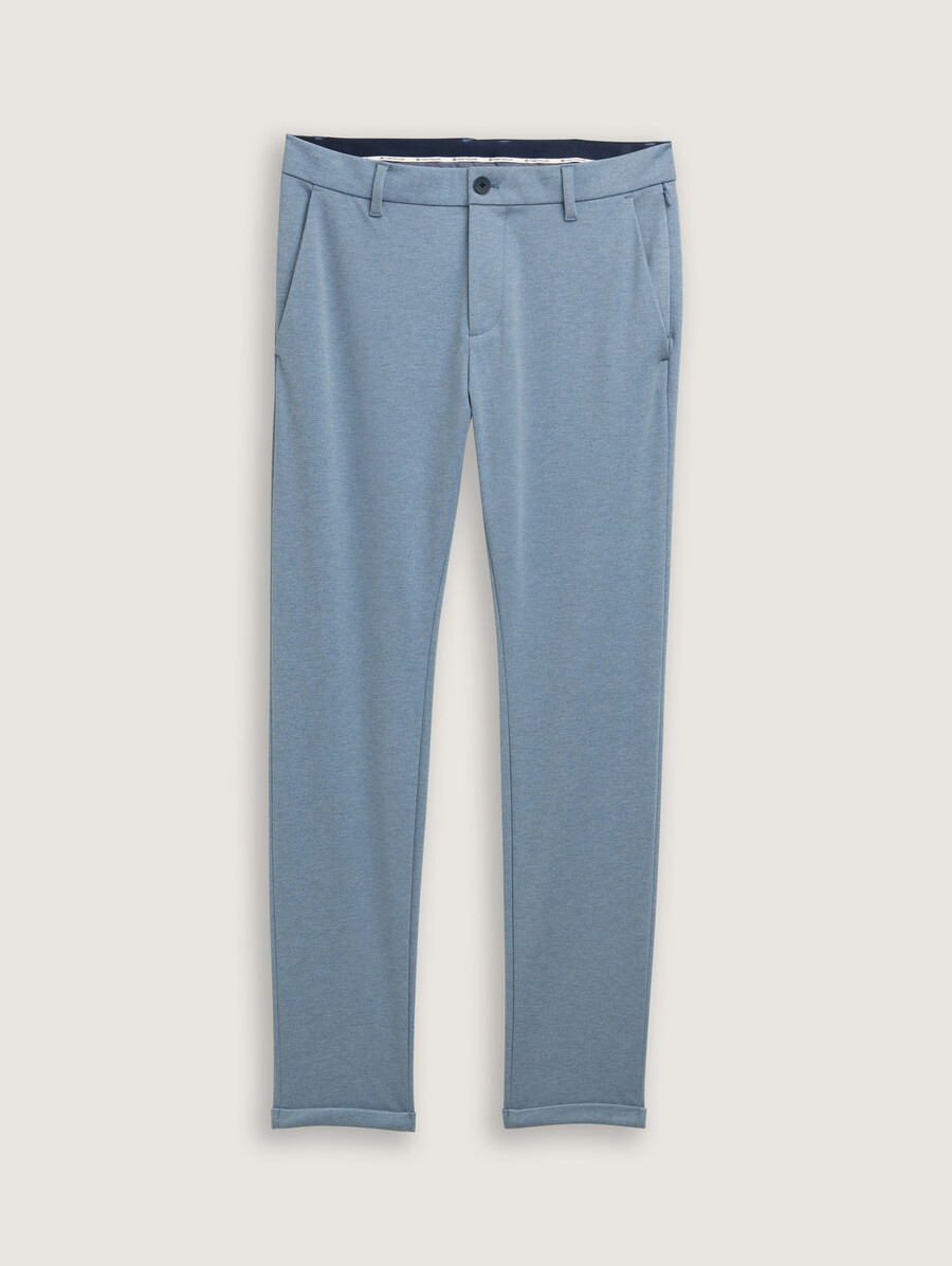 pantalones chinos tttravis slim confeccionados en jersey de piqué
