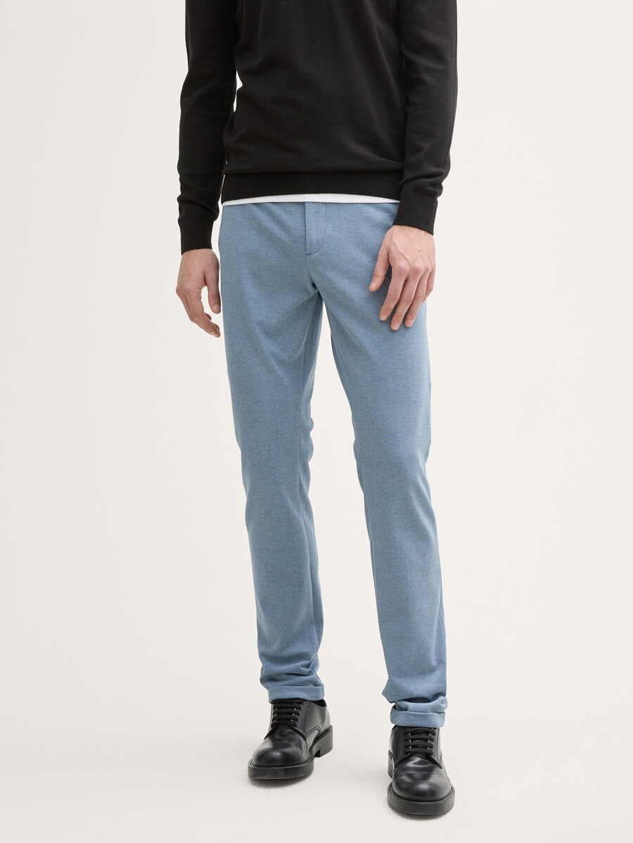 pantalones chinos tttravis slim confeccionados en jersey de piqué