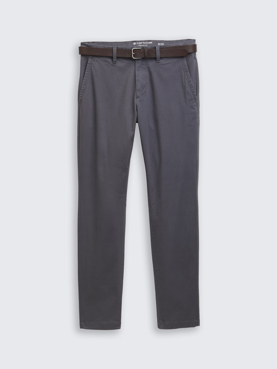tttravis slim chino con cinturón