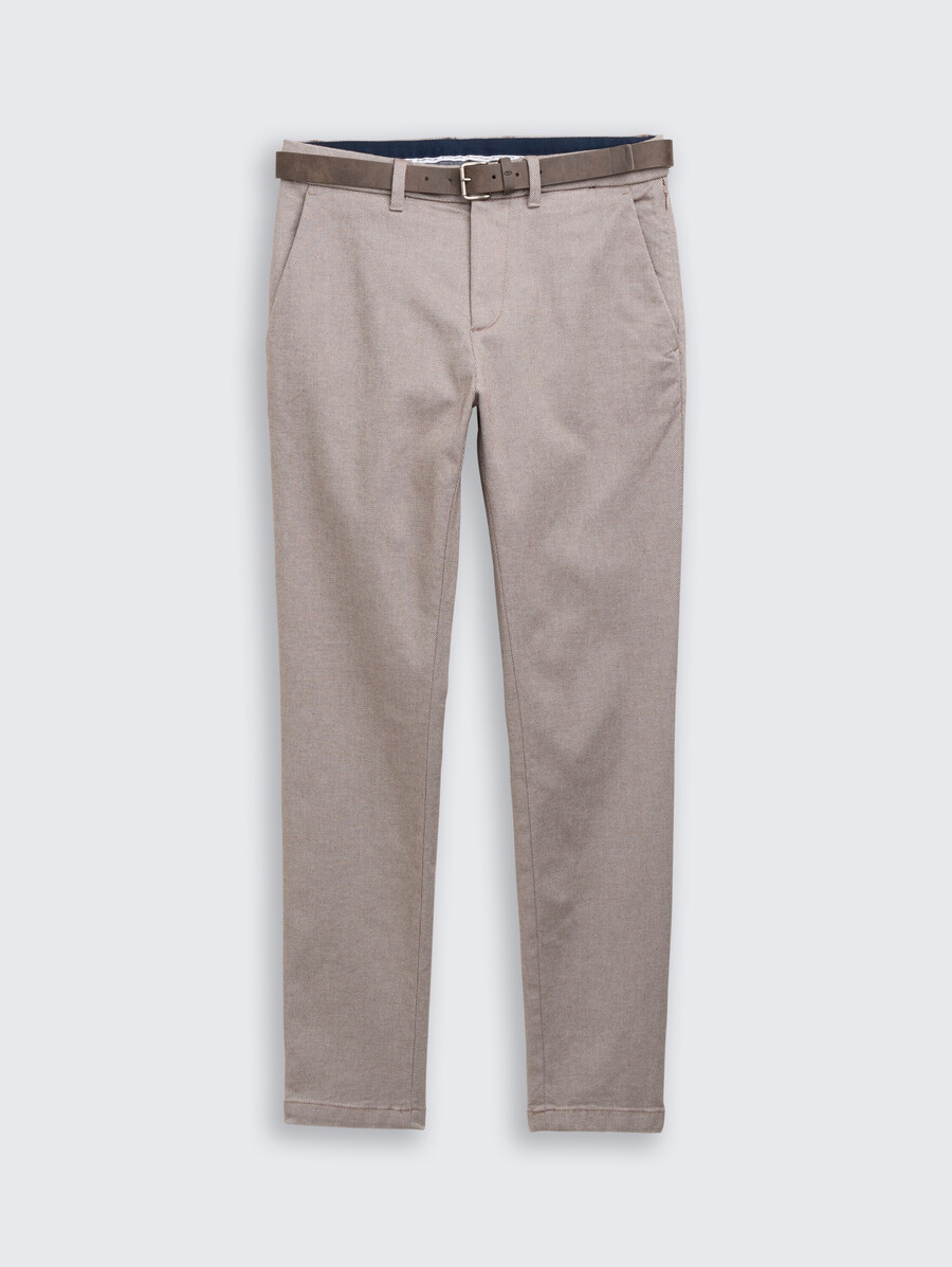pantalones chinos tttravis slim con cinturón